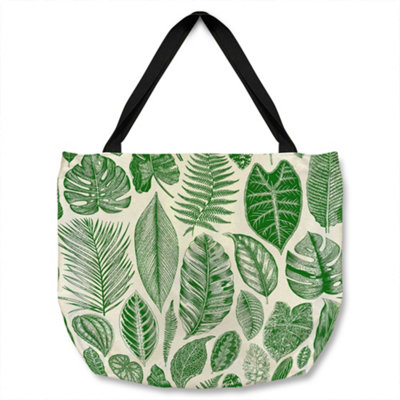 B&Q -  Leaves Mixed Tote Bat Designer Style