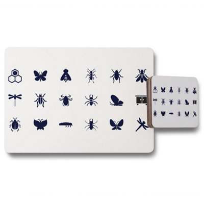 Andrew Lee Insect Icons (Placemat & Coaster Set) / Default Title from B&Q