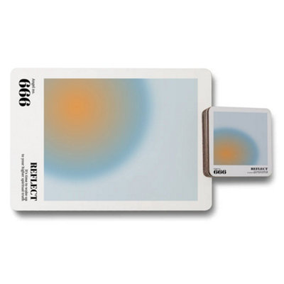 B&Q -  12 Piece Placemat And Coaster Set With Designer Artwork