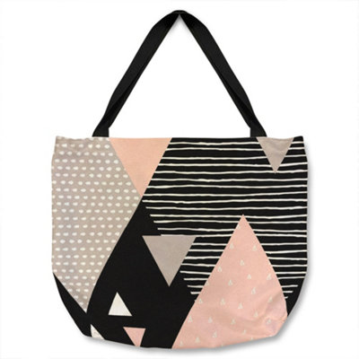 Benjamin Tate Design Triangle Geometrics Tote Bat Designer Style from B&Q