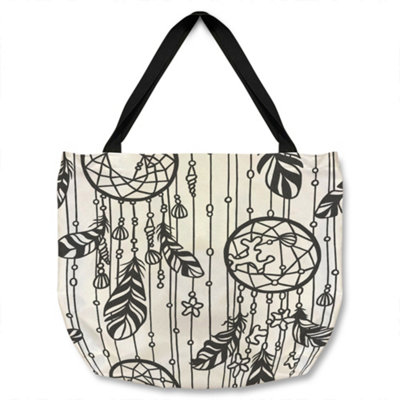 Benjamin Tate Design Black Contour Tote Bat Designer Style from B&Q