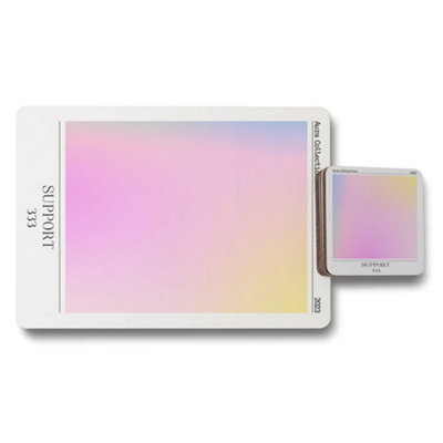 Benjamin Tate Design Aura Collection 12 Piece Placemat And Coaster Set Designer Finish Limited Edition from B&Q