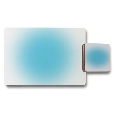B&Q -  12 Piece Placemats And Coasters Set With Wood Bottom Designer Artwork