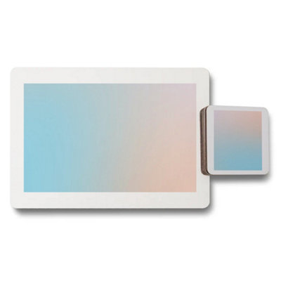 Benjamin Tate Design Set Of 12 Placemats And Coasters With Gradient Artwork 11X8 from B&Q