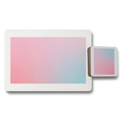 B&Q -  Set Of 12 Placemats And Coasters With Designer Artwork And Wood Backing