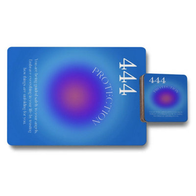 B&Q -  Set Of 12 Placemat And Coaster Set 11X8 Placemats 3.7In Coasters Wood Bottom