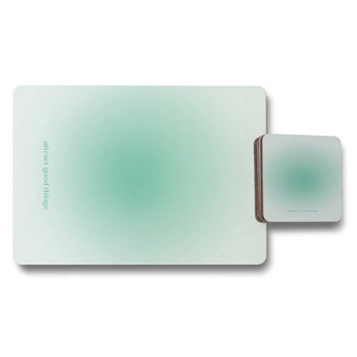 Benjamin Tate Design Twelve Piece Placemat And Coaster Set With Designer Artwork And Wood Bottom from B&Q