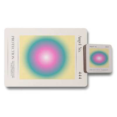 Benjamin Tate Design Placemat And Coaster Set With Designer Artwork 11 By 8 Placemats 3.7In Coasters from B&Q