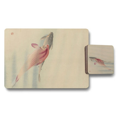 Benjamin Tate Design Set Of 12 Placemats And Coasters 11X8 Placemats And 3.7X3.7 Coasters from B&Q