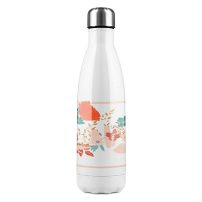 B&Q -  Love & Flowers Stainless Steel Bottle Designer Style