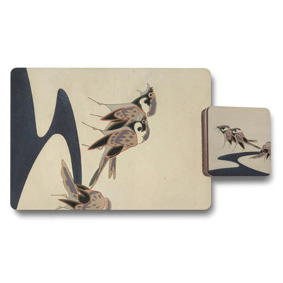 Benjamin Tate Design Set Of 12 Placemats And Coasters 11X8 Placemats 3.7X3.7 Coasters from B&Q