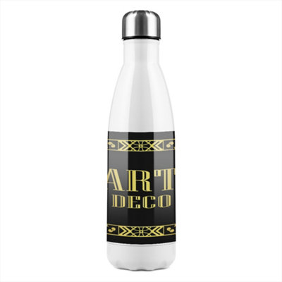 B&Q -  Art Deco Stainless Steel Bottle Designer Style