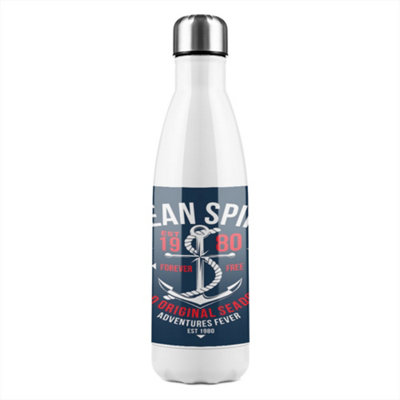 B&Q -  Ocean Spirit Stainless Steel Bottle Designer Style
