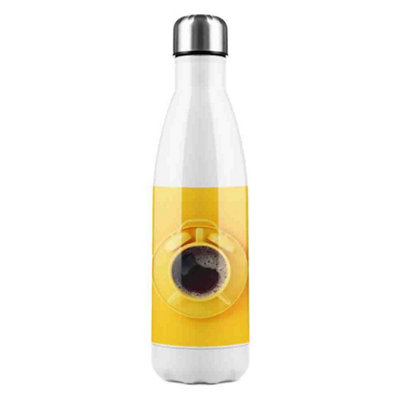 B&Q -  Coffee Time Stainless Steel Bottle Designer Style