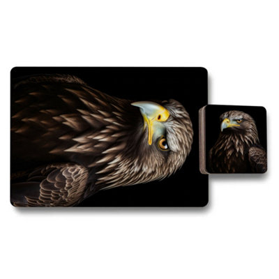B&Q -  Set Of 12 Placemat And Coaster 11X8 Placemats 3.7X3.7 Coasters Designer Artwork