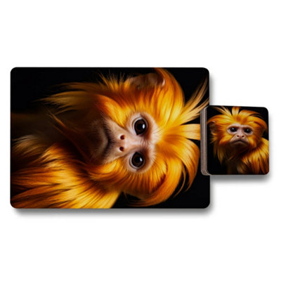 Benjamin Tate Design Placemat Coaster Set Of 12 In Trend Designer Artwork With Wood Bottom from B&Q