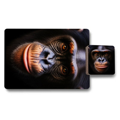 Benjamin Tate Design Orangutan Themed Placemat And Coaster Set 12 Piece 11X8 Placemats from B&Q