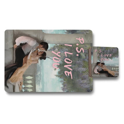 Benjamin Tate Design Placemat Coaster Set Of 12 With 11X8 Placemats And 3.7 Inch Coasters Wood Bottom from B&Q
