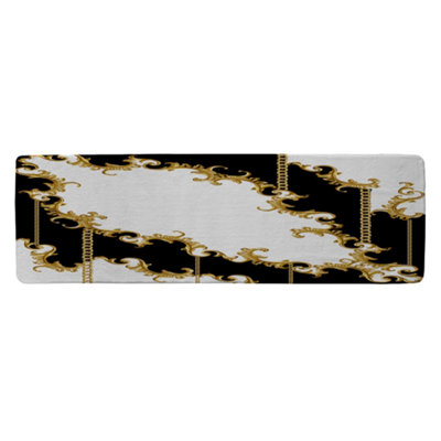 Benjamin Tate Design Baroque Runner Special Soft Home Rug from B&Q
