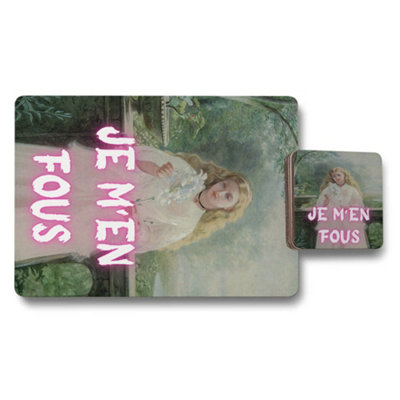 Benjamin Tate Design 12 Piece Placemat And Coaster Set With Designer Artwork 11X8 3.7X3.7 Coasters from B&Q