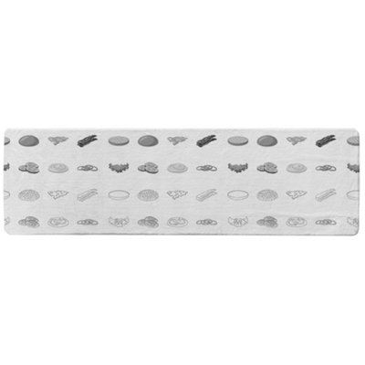 Benjamin Tate Design Burger And Sandwich Icon Designer Runner Special Soft Home Rug from B&Q