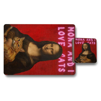 Benjamin Tate Design Placemat And Coaster Set 12 Pieces 11X8 Placemats 3.7X3.7 Coasters from B&Q