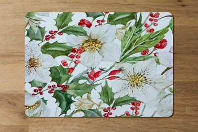 Benjamin Tate Design Placemat Coaster Set Of 12 11X8 Placemats And 3.7X3.7 Coasters With Wood Bottom from B&Q