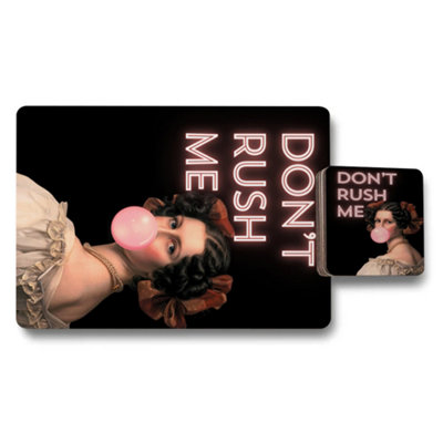 Benjamin Tate Design Placemat And Coaster Set Designer Artwork 12 Pieces Placemats 3.7X3.7 Coasters from B&Q