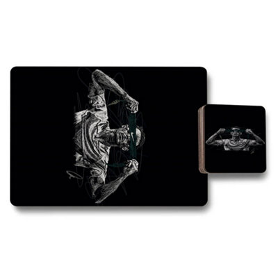 Benjamin Tate Design Set Of 12 Placemat And Coaster Set 11X8 Placemats 3.7X3.7 Coasters from B&Q