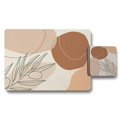 B&Q -  Placemat And Coaster Set Designer Artwork Limited Edition