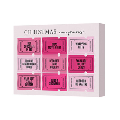 Benjamin Tate Design Christmas Coupons Gift Set With Cozy Activity Coupons