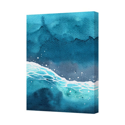 Benjamin Tate Design Blue Ocean Wave Canvas Art Print Seascape Wall Decor 8528