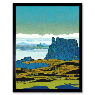 Artery8 Framed Wall Art The Storr Isle Of Skye Scottish Landscape12X16 Inch from B&Q