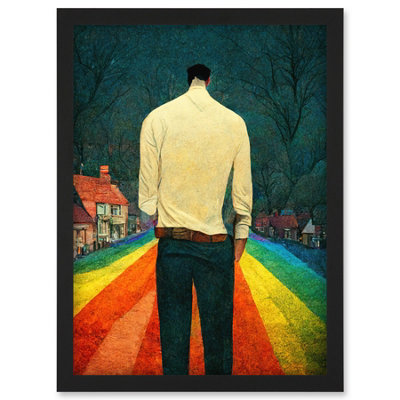 Artery8 Road To Acceptance Lgbtq Conceptual Modern Wall Art PrintA4 Size from B&Q