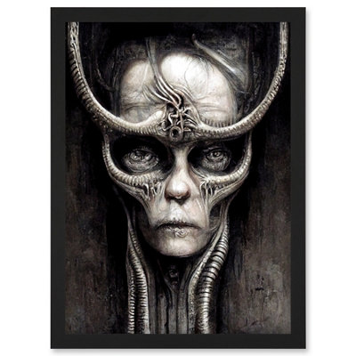 Artery8 Gothic Fantasy Alien Art Wall Art PrintA4 Size from B&Q