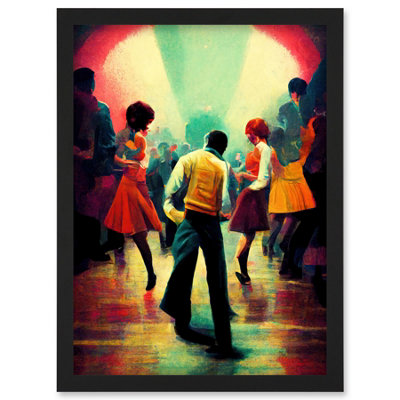 B&Q -  Northern Soul Music Retro Sixties Wall Art PrintA4 Size