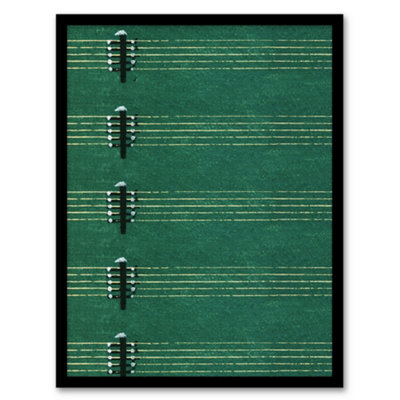 Artery8 Furuya Korin Framed Wall Art Print Vintage Lute Strings PatternA4 Size from B&Q