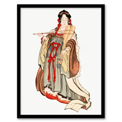 Artery8 Katsushika Hokusai Framed Wall Art Print Benten Goddess Of LoveA4 Size from B&Q