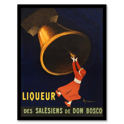 Artery8 Leonetto Cappiello Framed Wall Art Angelus Liquor Of Priests AdvertA4 Size from B&Q