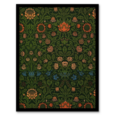Artery8 William Morris Framed Wall Art Violet And Columbine Floral PatternA4 Size from B&Q
