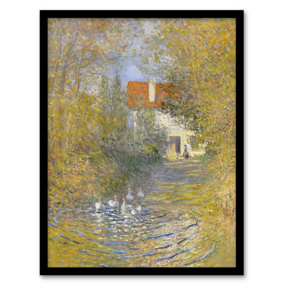 Artery8 Claude Monet Framed Wall Art Print The Geese Impressionist PaintingA4 Size from B&Q