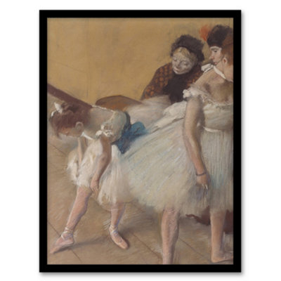Artery8 Edgar Degas Framed Wall Art Print Ballerina Dance ExaminationA4 Size from B&Q