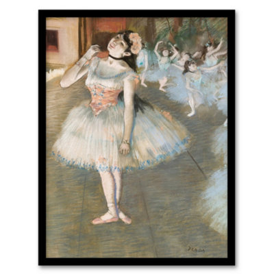 B&Q -  Edgar Degas Framed Wall Art Print The Star Ballet Dancer PortraitA4 Size