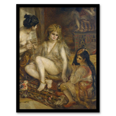 B&Q -  Pierre Auguste Renoir Framed Wall Art Interior Of A Harem In MontmartreA4 Size