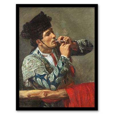 Artery8 Mary Cassatt Framed Wall Art After The Bullfight Bullfighter SmokingA4 Size from B&Q