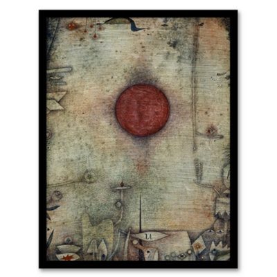 Artery8 Paul Klee Framed Wall Art Ad Marginem At The Edge Abstract PaintingA4 Size from B&Q
