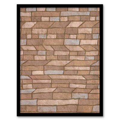 Artery8 Paul Klee Framed Wall Art Print Barracks Settlement Abstract PaintingA4 Size from B&Q