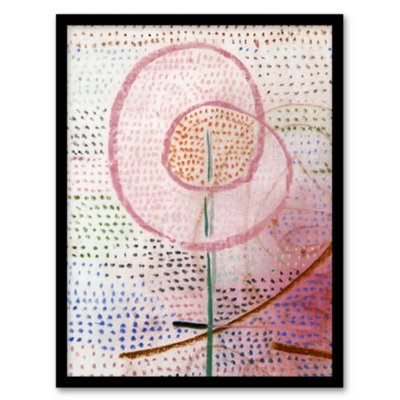 Artery8 Paul Klee Framed Wall Art Print Blossoming Flower Abstract PaintingA4 Size from B&Q