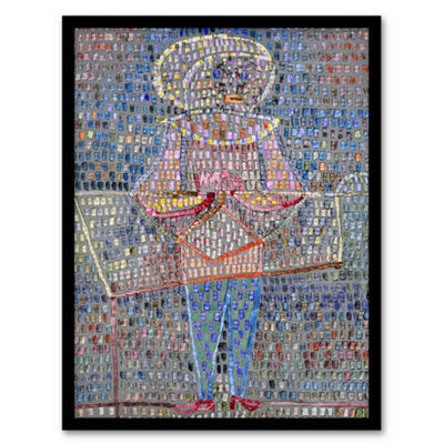 Artery8 Paul Klee Framed Wall Art Print Boy In Fancy Dress Colourful AbstractA4 Size from B&Q