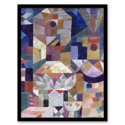 Artery8 Paul Klee Framed Wall Art Print Casstle Garden Abstract PaintingA4 Size from B&Q